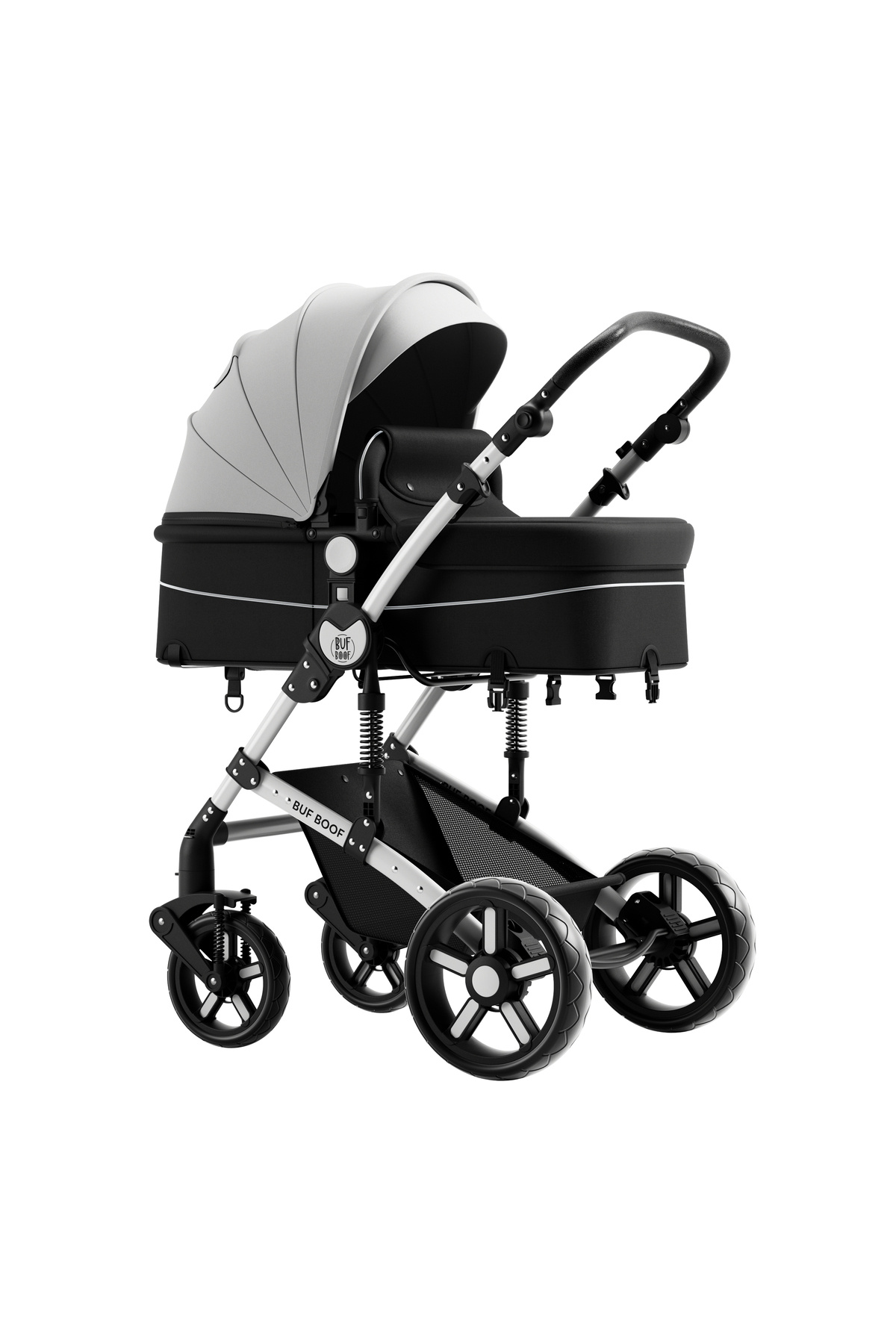 BUF BOOF-A-1 Deluxe BUF BOOF Black and White 2 in 1 Reversible Stroller 0 36 months 4