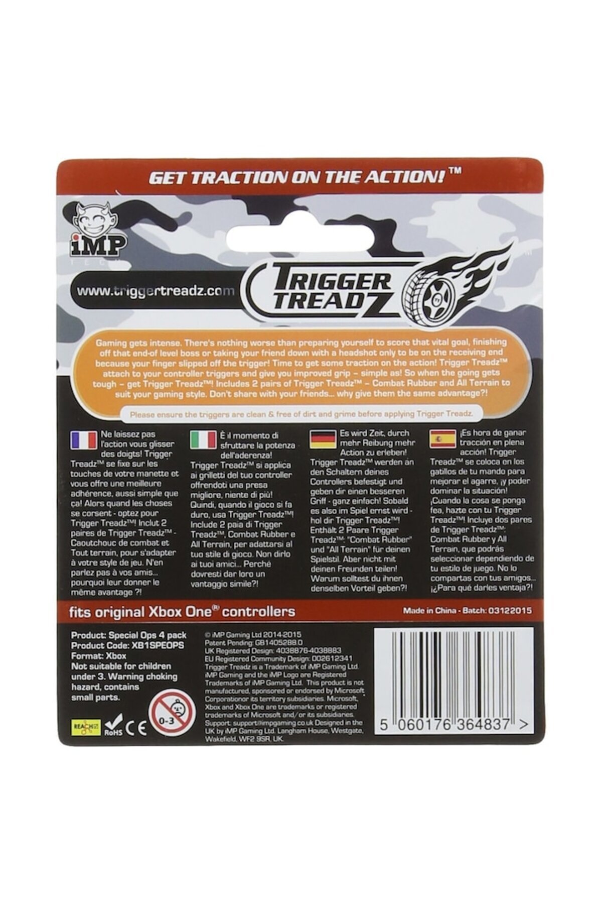 İMP-Set Accesorii Trigger Treadz Special Ops 4 Trigger Treadz Pack pentru Xbox One 3