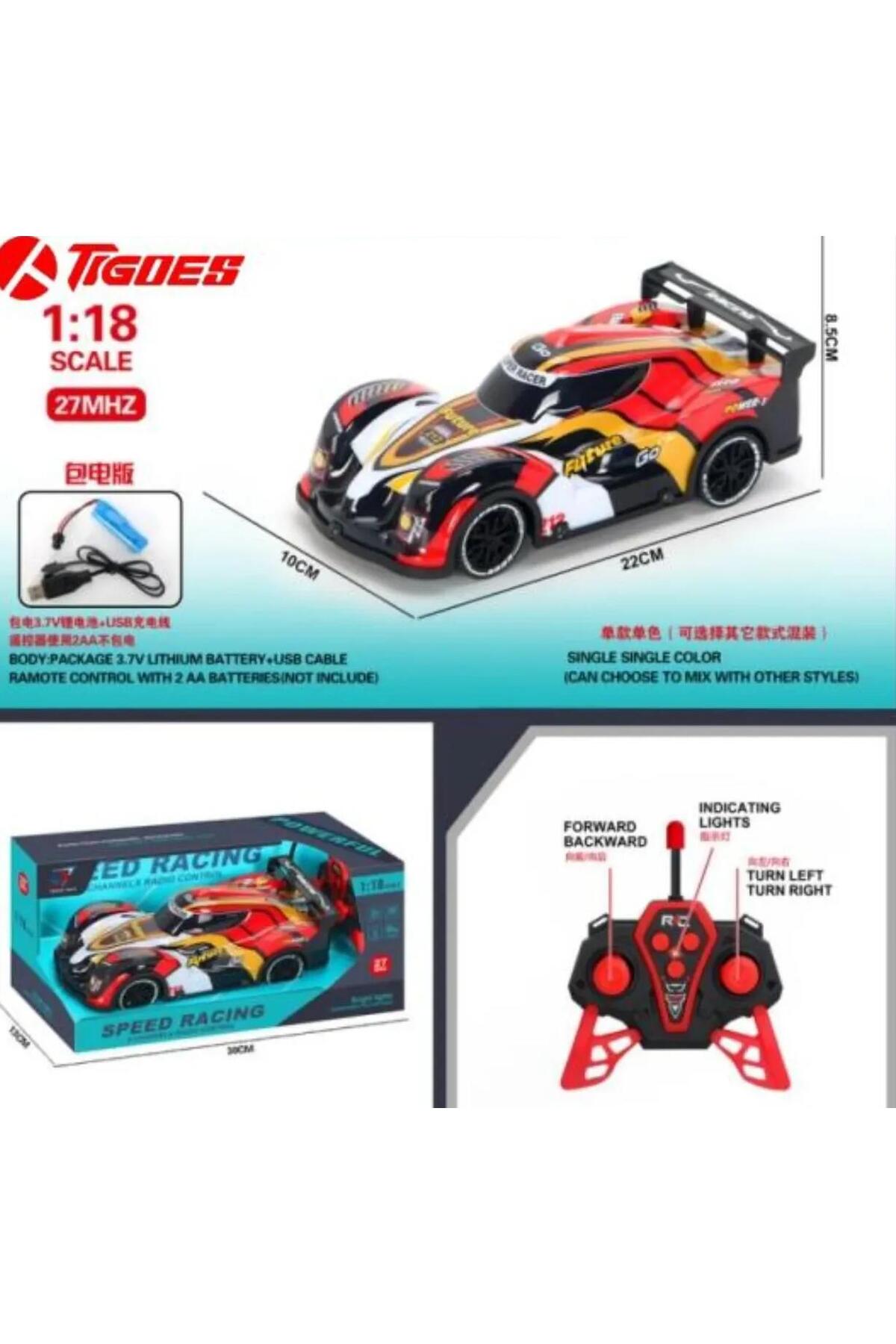 Online 1:18 Ölçek Speed Racing Uzaktan Kumandalı Şarjlı Spor Araba