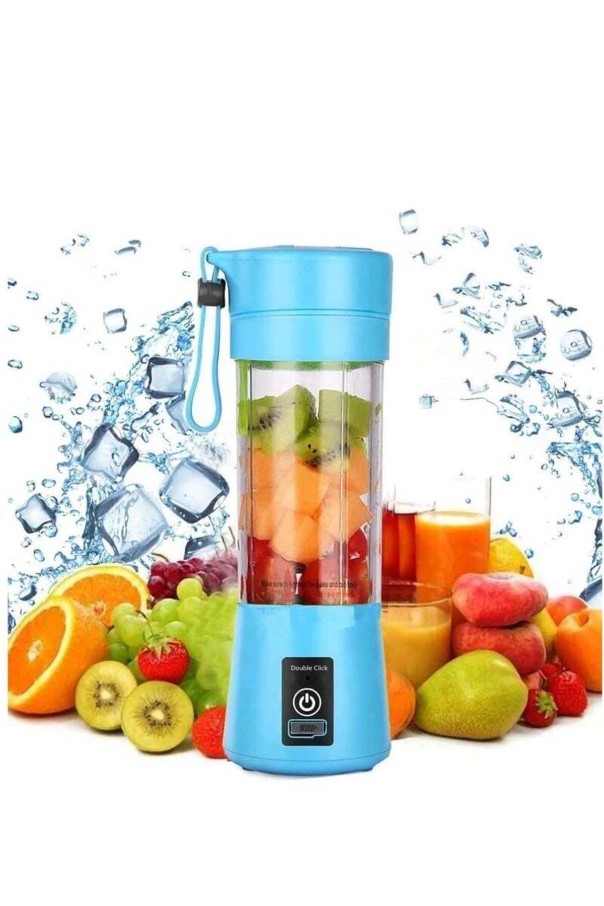 Generic-Gravity Portable Blender Smoothies Personal Blender Mini Shakes Juicer 380 ml Cup USB Rechargeable 1