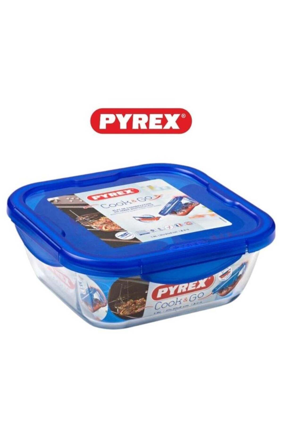 Generic-PYREX Pyrex Cook&Go 1.5L Square Storage Dish with Airtight Lid - Versatile Freezer-to-Oven Solution 1