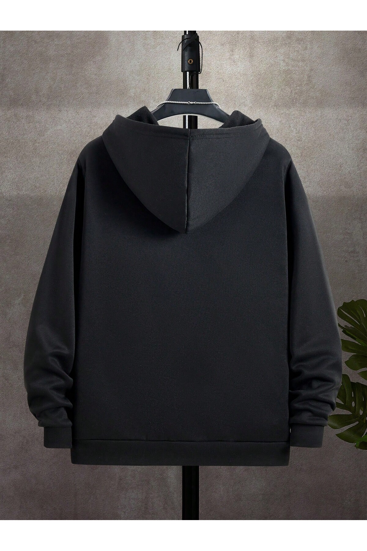EYAX MODA UNISEX Fermuarlı Kapüşonlu Sweatshirt görsel 2