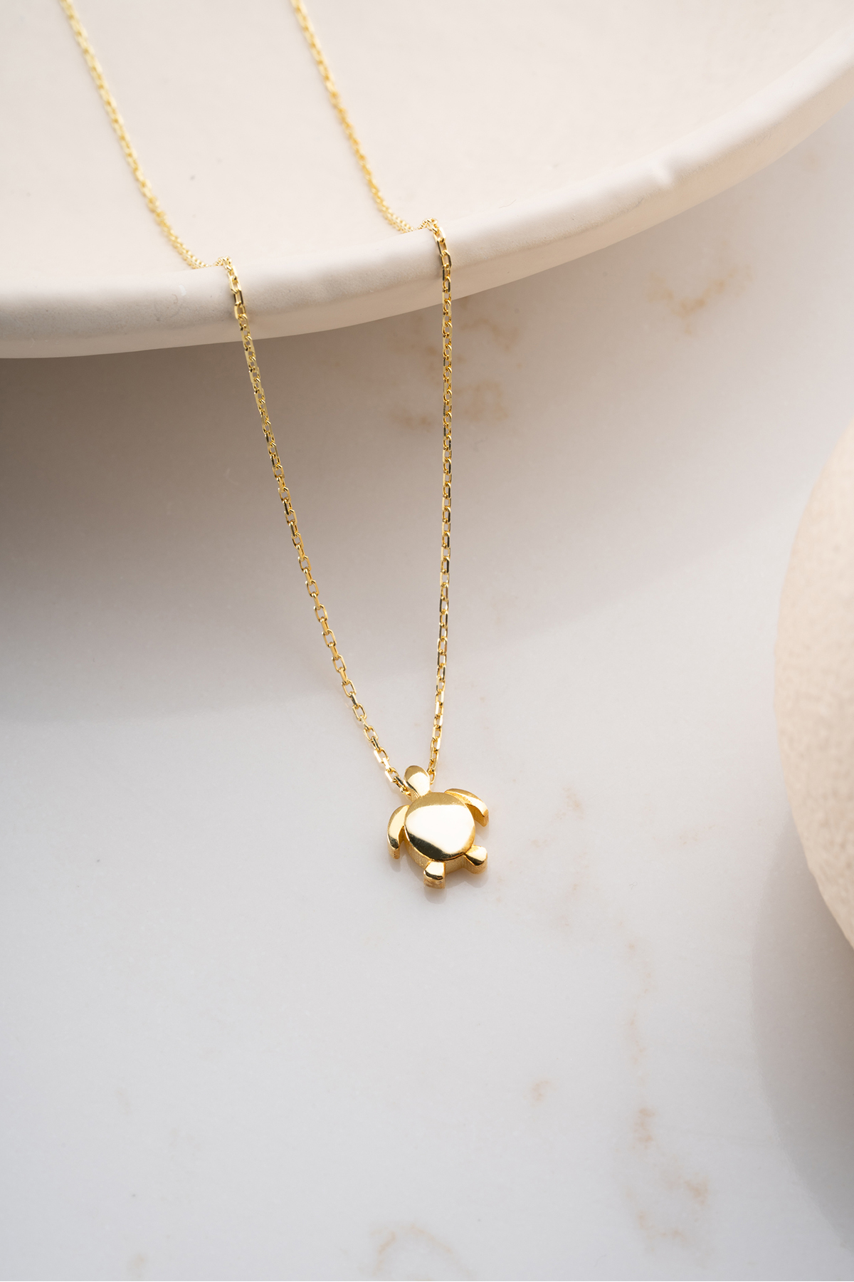Silvano Jewelry 925 Ayar Gümüş Kaplumbağa Kolye görsel 4