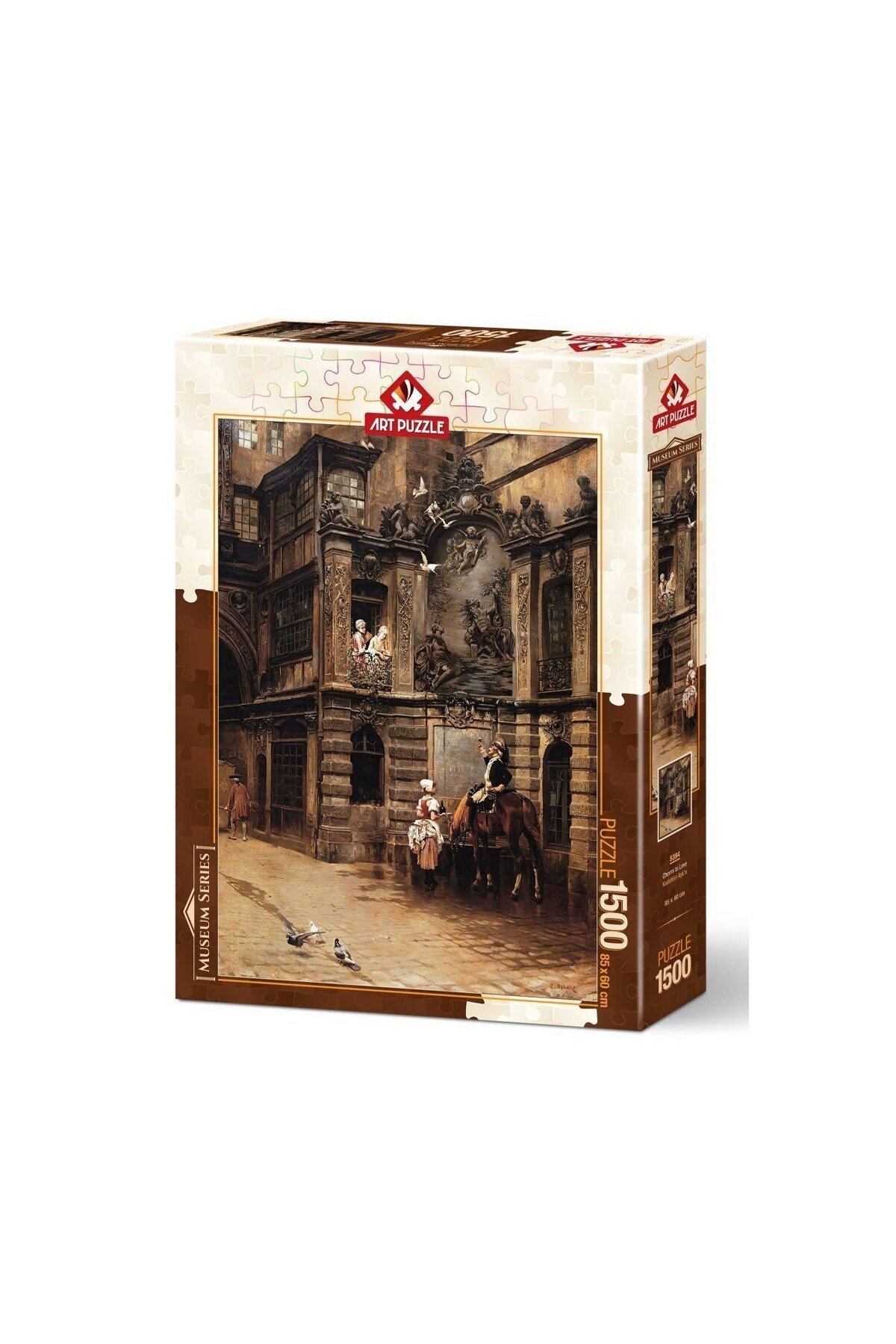 Gülce Design Kız Çocuk Oyuncak Erkek Çocuk Oyuncak 5394 Art Puzzle Kadehler Aşk'a 1500 Parça Puzzle Eğitici Oyunc