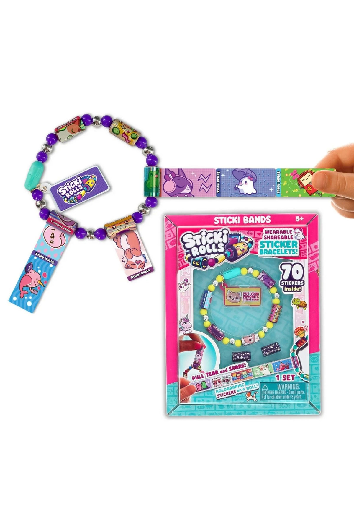 NEWBRENDHOME Öğretici Eğitici Oyuncaklar Sticki Rolls Stickerlı Bileklik SR100 Kız Erkek Çocuk Oyuncak fotoğrafı 2 (önizleme)