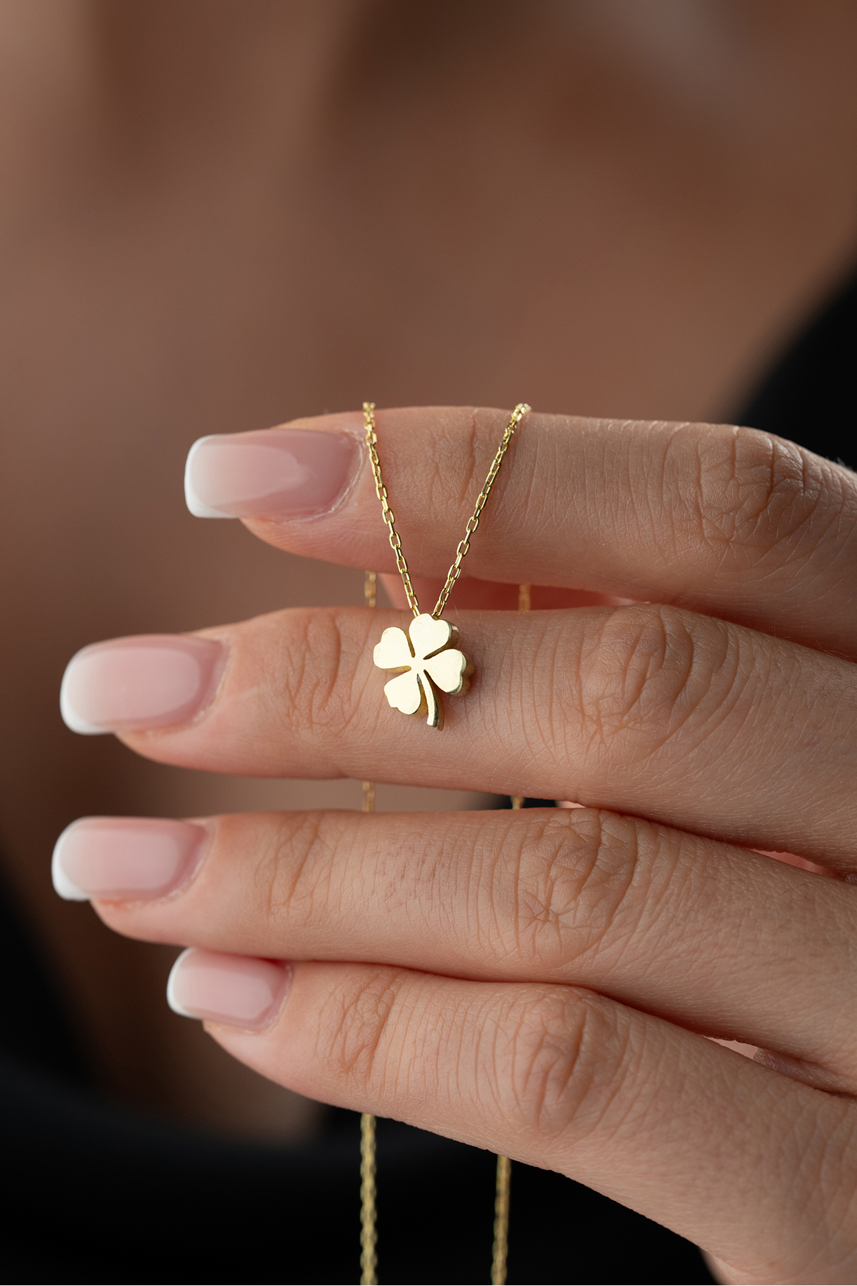 Silvano Jewelry 925 Ayar Gümüş Yonca Kolye görsel 2