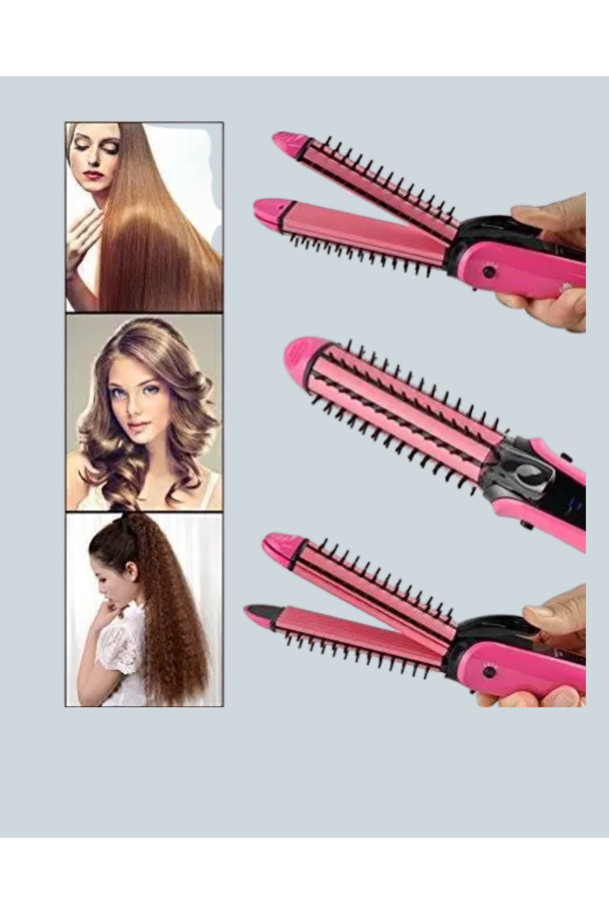 Clevora-Fast Heating Curling Iron and Straightener |   Dual Function 4