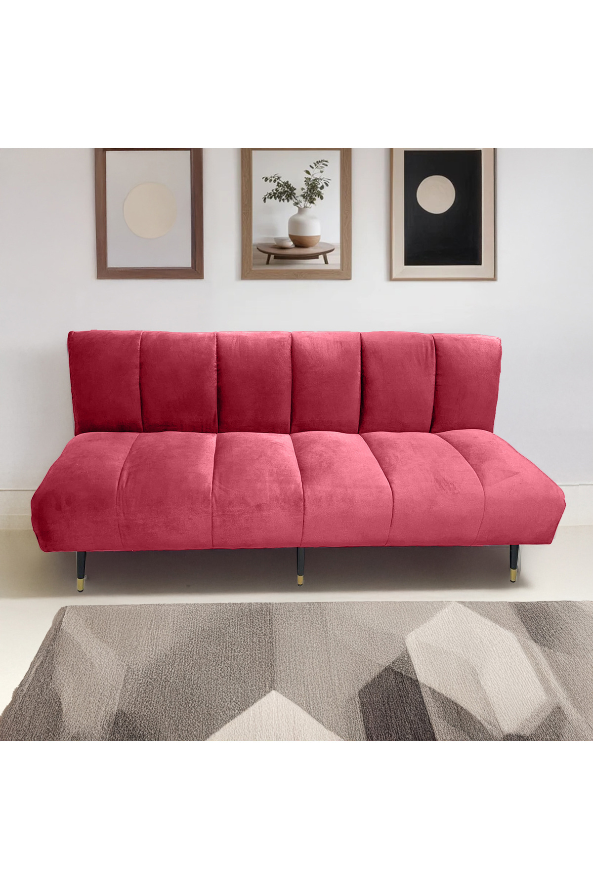 Lazy Vibes-cloud | 2 In 1 Sofabed Velvet Upholstered 1