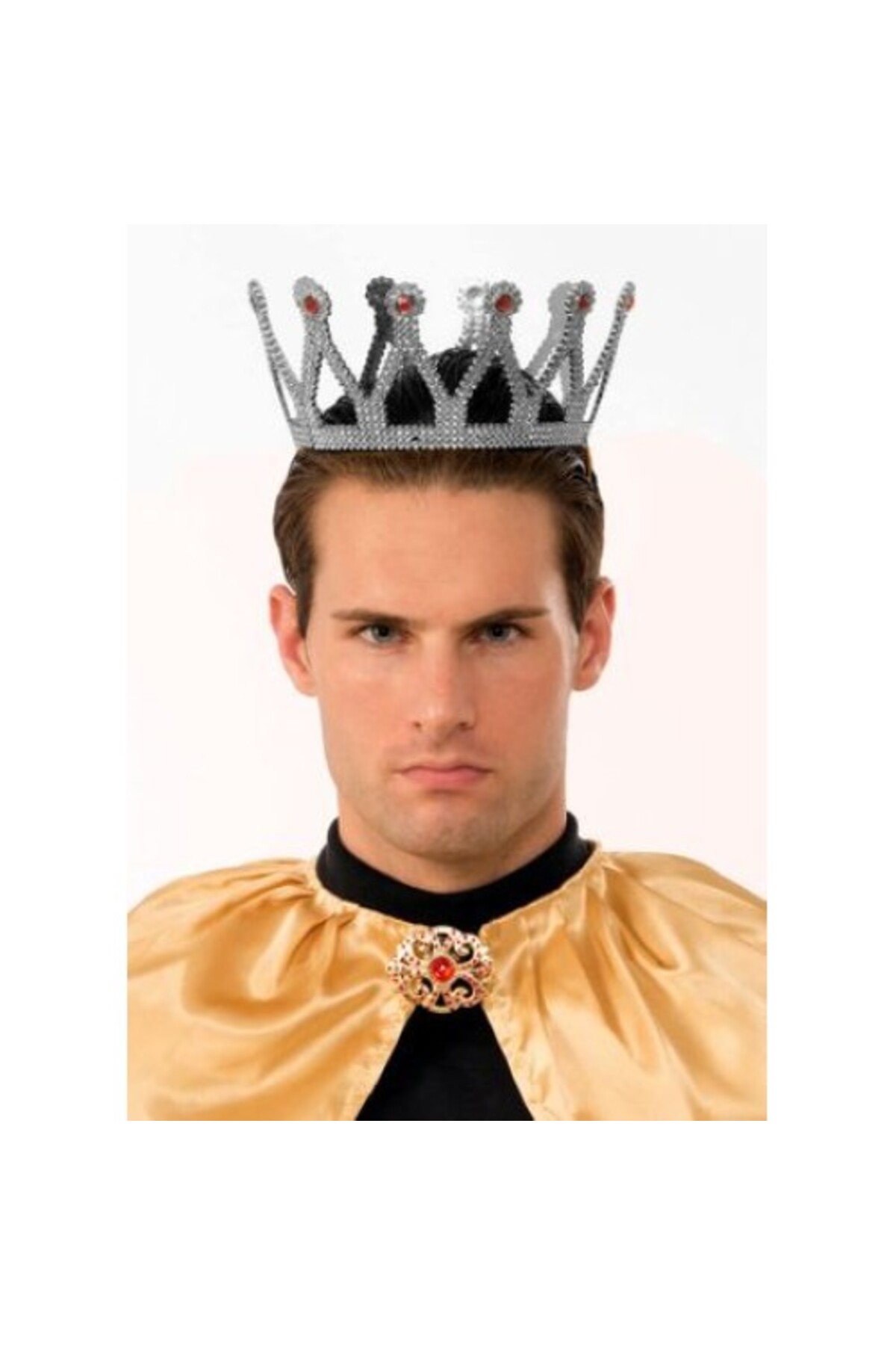 ForWhat Coroana Regală Argintie Pentru Birou, Acasă, Birou, Spectacol, Costum De Petrecere - One Size