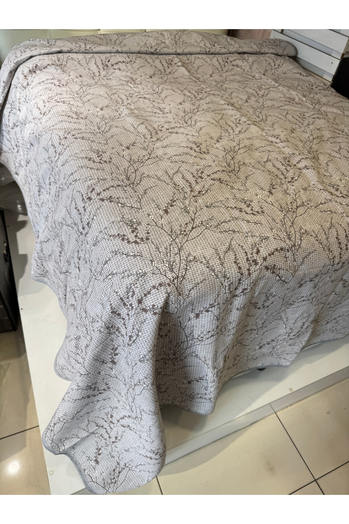 ŞENER HOME-Sprout Pattern Printed 150X240 Cm. Single Single Pike 4