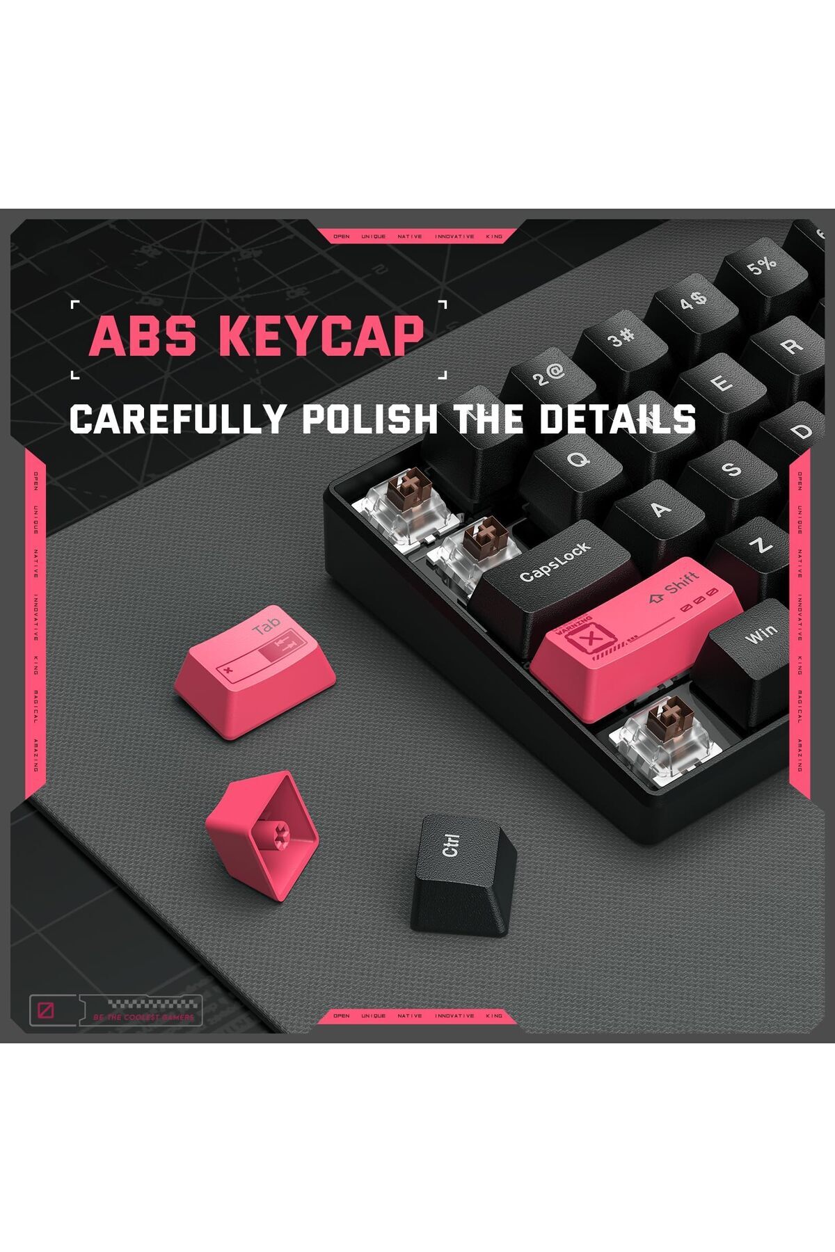 erorex-Rgb Wired Mechanical Gaming Keyboard 61 Keys Led Backlit Keyboard Ip54 Waterproof 1.2M Usb Wired 3