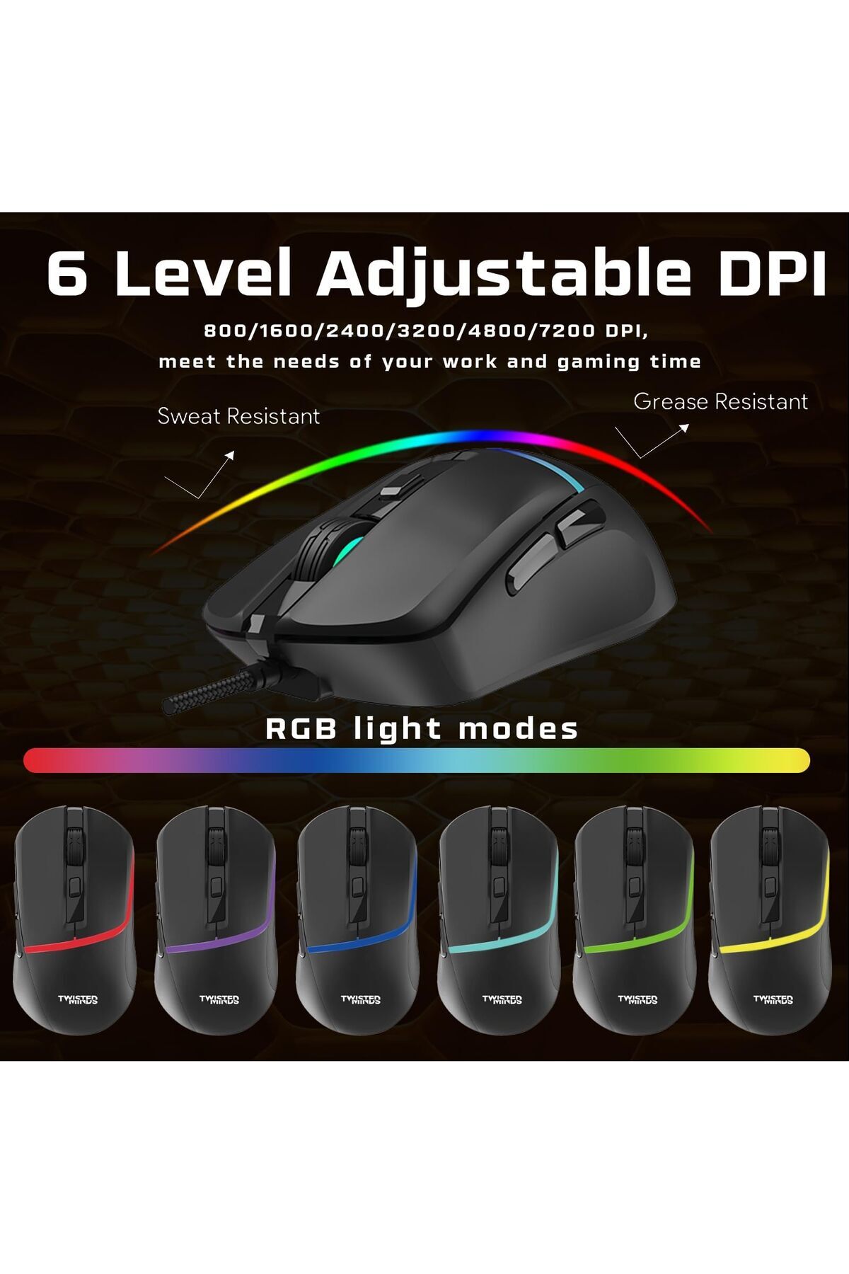 erorex-4 1 Gaming Bundle – Tm Horizon X 87 Key Wired Mechanical Keyboard 6 Level Dpi Rgb Mouse Rainbow Led 4