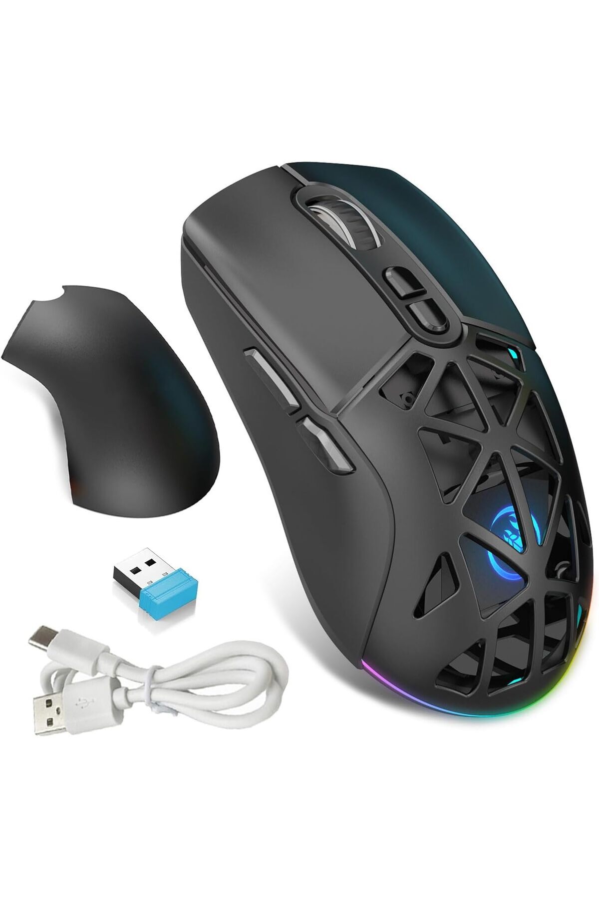 erorex-Wireless Gaming Mouse Bt5.1 + 2.4G Dual Mode & 7 Button Gaming Mouse & Usb Receiver ماوس قيمنق 1