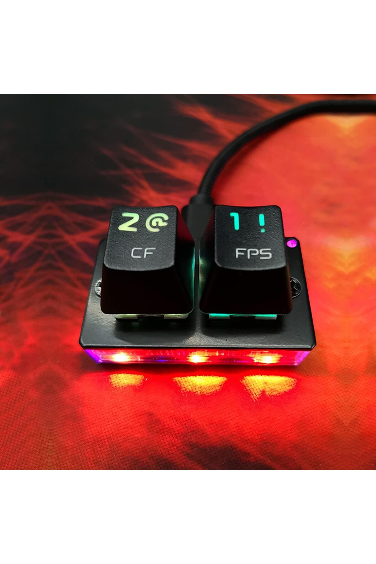 erorex-K2 Osu Hot Swap Game Keyboards Usb Wired Rgb Mechanical Keypad 2 Fully Programmable Keys Brown 6