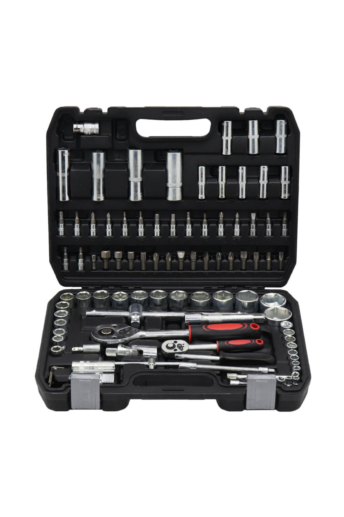Generic-94-piece tool set includes wrenches and assorted keys. 1
