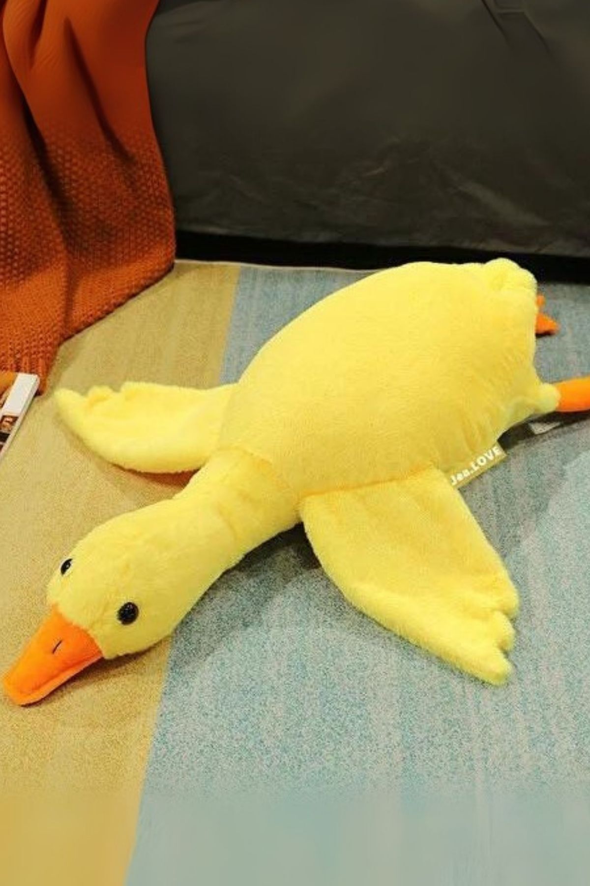 Solemia Sevimli Peluş Uyku Arkadaşım Kaz 75 cm- Uçan Kaz Morton Uyku Yastığı