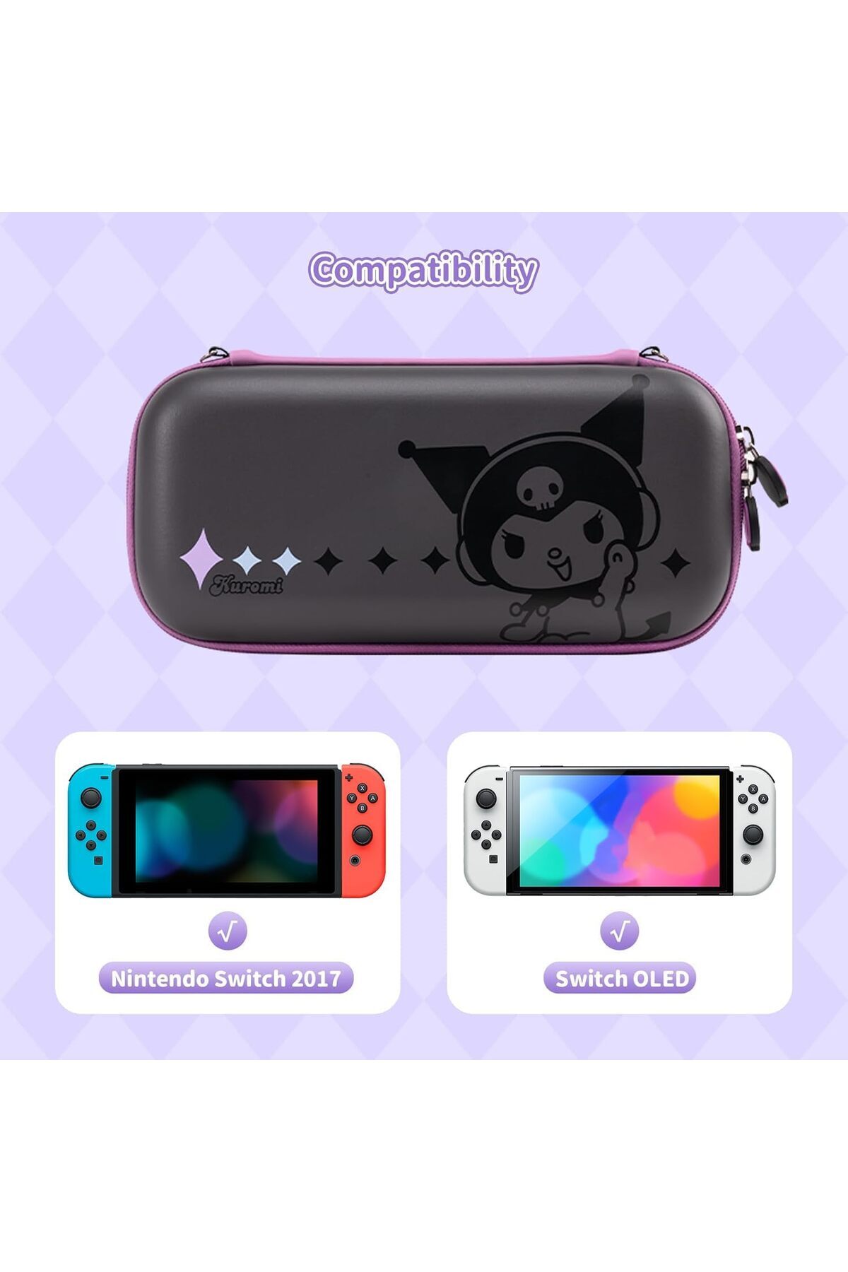 erorex-حقيبة حمل متوافقة مع Switch/Oled Hard Shell Switch Case حقيبة سفر محمولة Switch Console 2