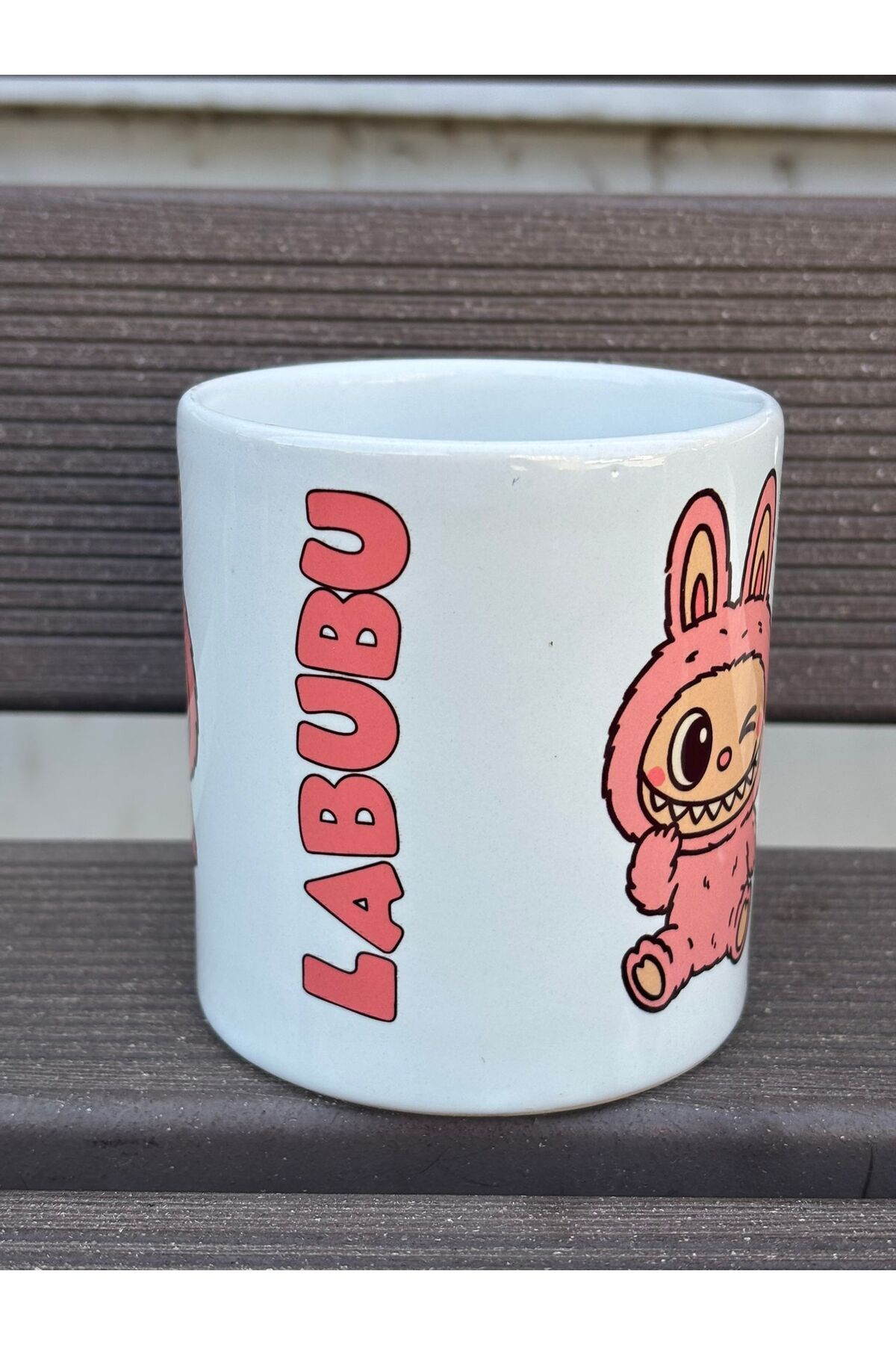 Space-Labubu Mug Cup - White Handle and Inside 2