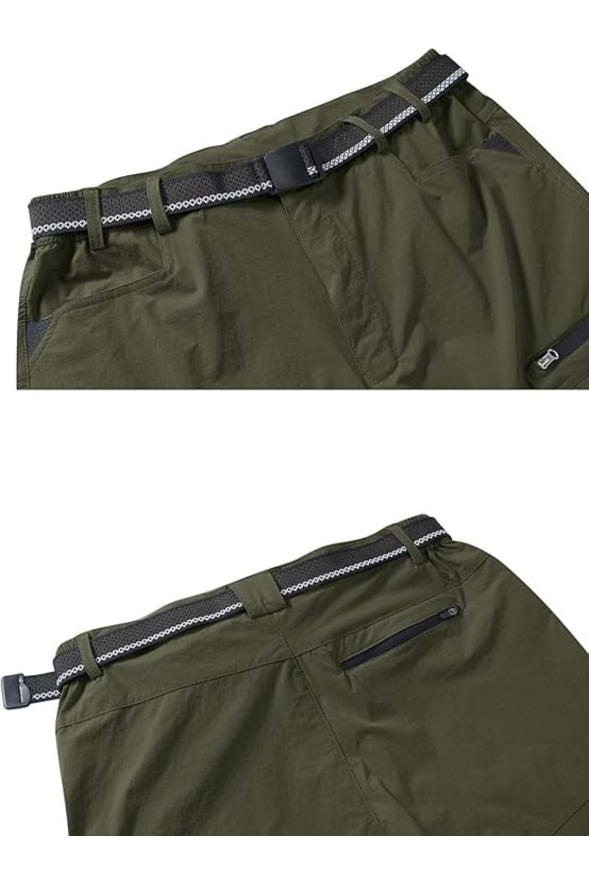 OEM-Quick-drying, elastic, functional, waterproof shorts with elastic waistband, green 32 2