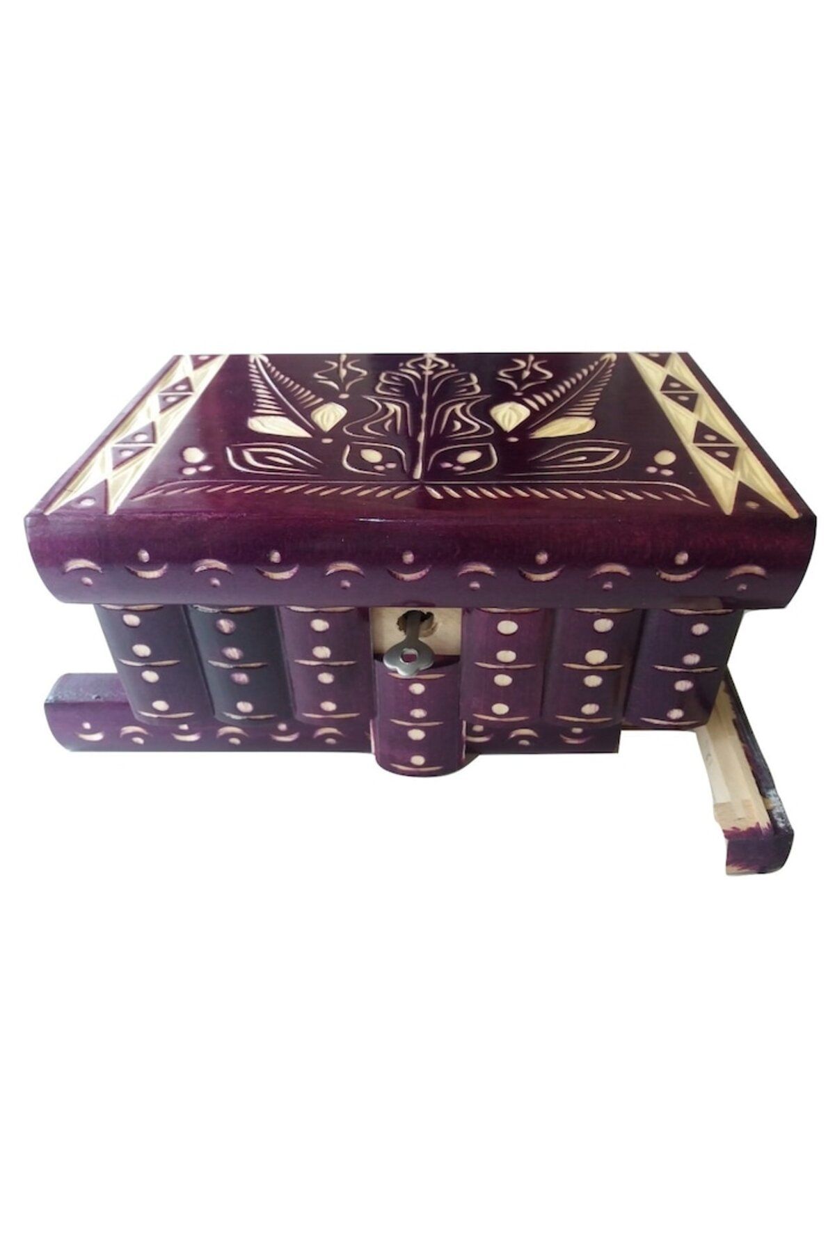 AZI-Puzzle Box with Hidden Key, Secret Box Purple Color 2
