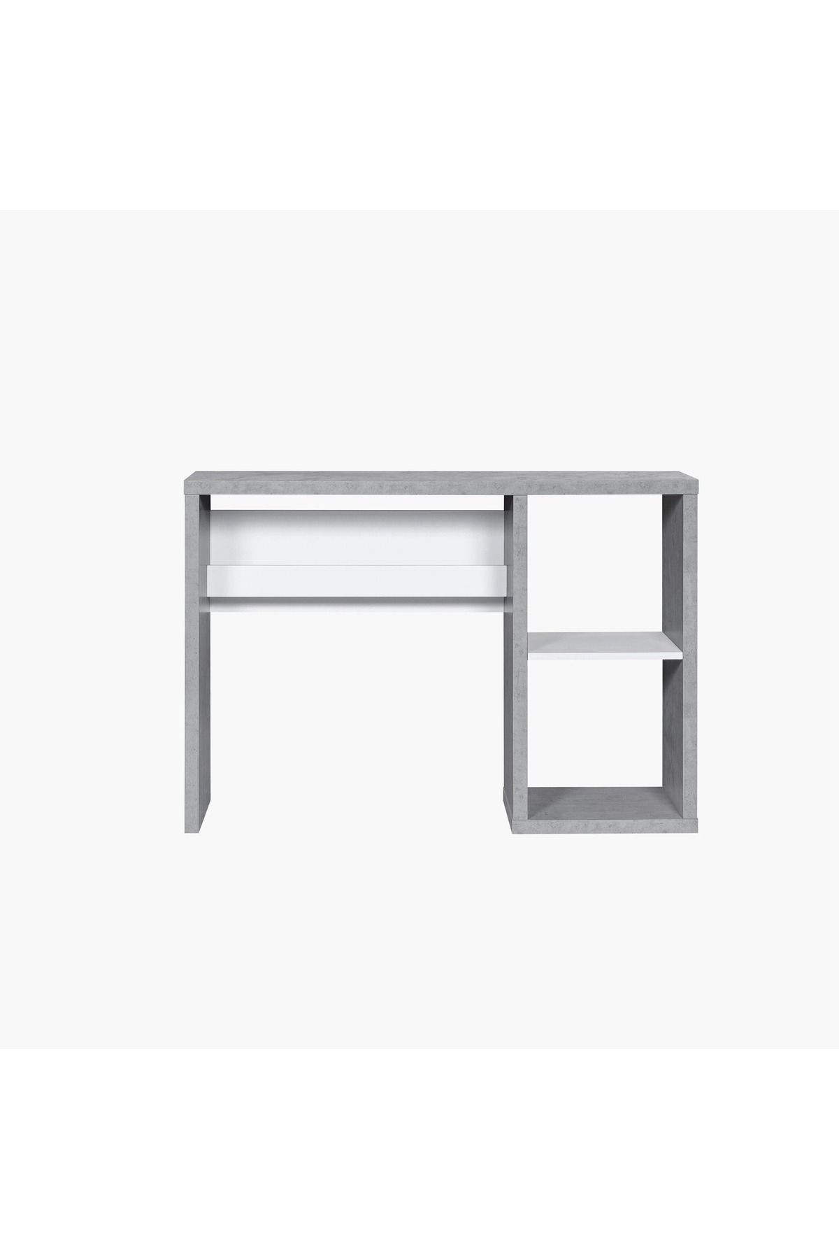Home Box-Alford Islet Compact Study Desk with Open Shelf 7