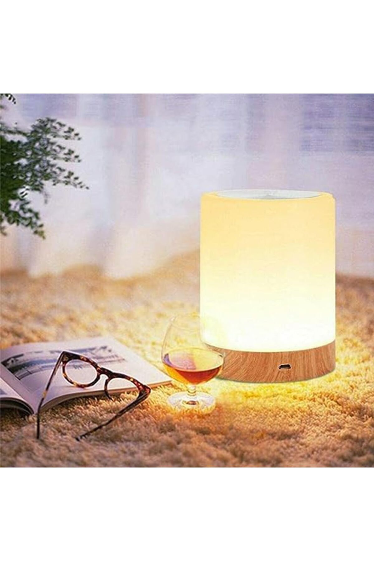 Taimi-Touching Desktop LED Night Light Lamp With Remote Controller Multicolour 7