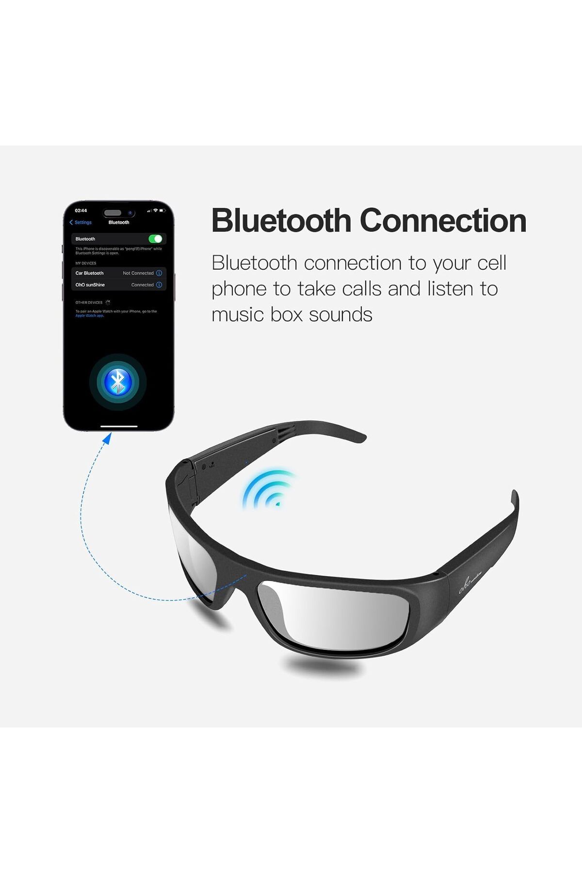 genernic-OhO Sunshine Smart Glasses Unisex, Transitional Polarized Glasses with Bluetooth Speaker 3