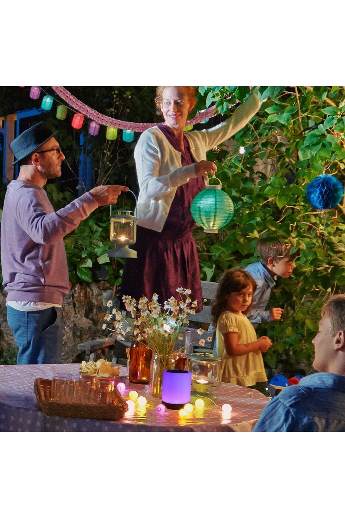 Taimi-Touching Desktop LED Night Light Lamp With Remote Controller Multicolour 8