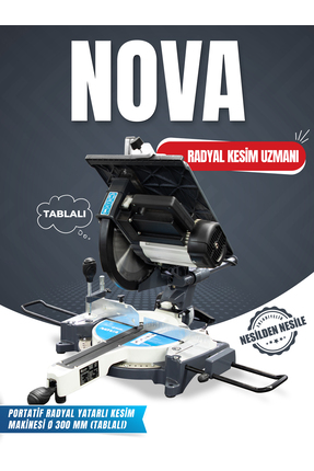 Özçelik Makine NOVA PORTATİF RADYAL YATARLI KESİM MAKİNESİ