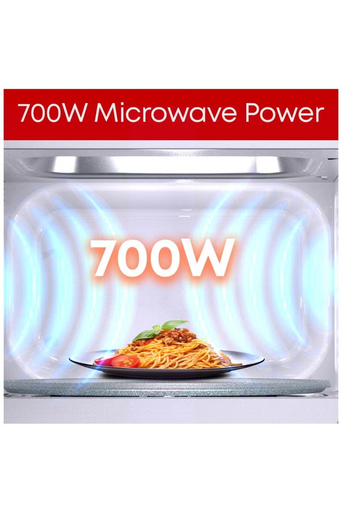 Tornado-20 Liters Solo Microwave Oven with 5 Power Levels, 700W, Defrost Function 4