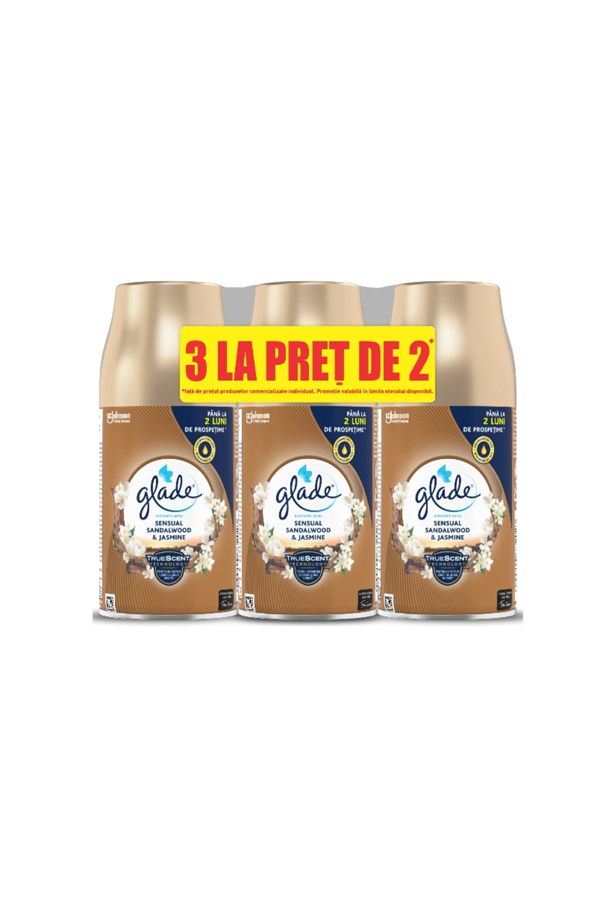 Glade Автоматичен спрей Reserve Bali sandalwood and jasmine 2+1 безплатно 3x2...