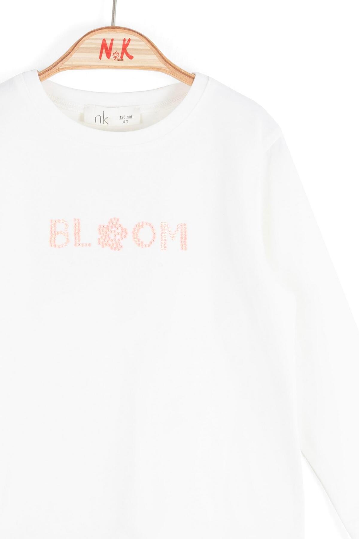 NK Kız Bebek Bloom Sweatshirt 1-4 Yaş Coral fotoğrafı 2 (önizleme)