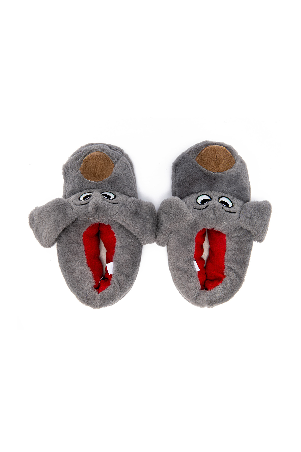 Twigy Karamel Erkek Hayvanlı Panduf Gri 41/46 görsel 3