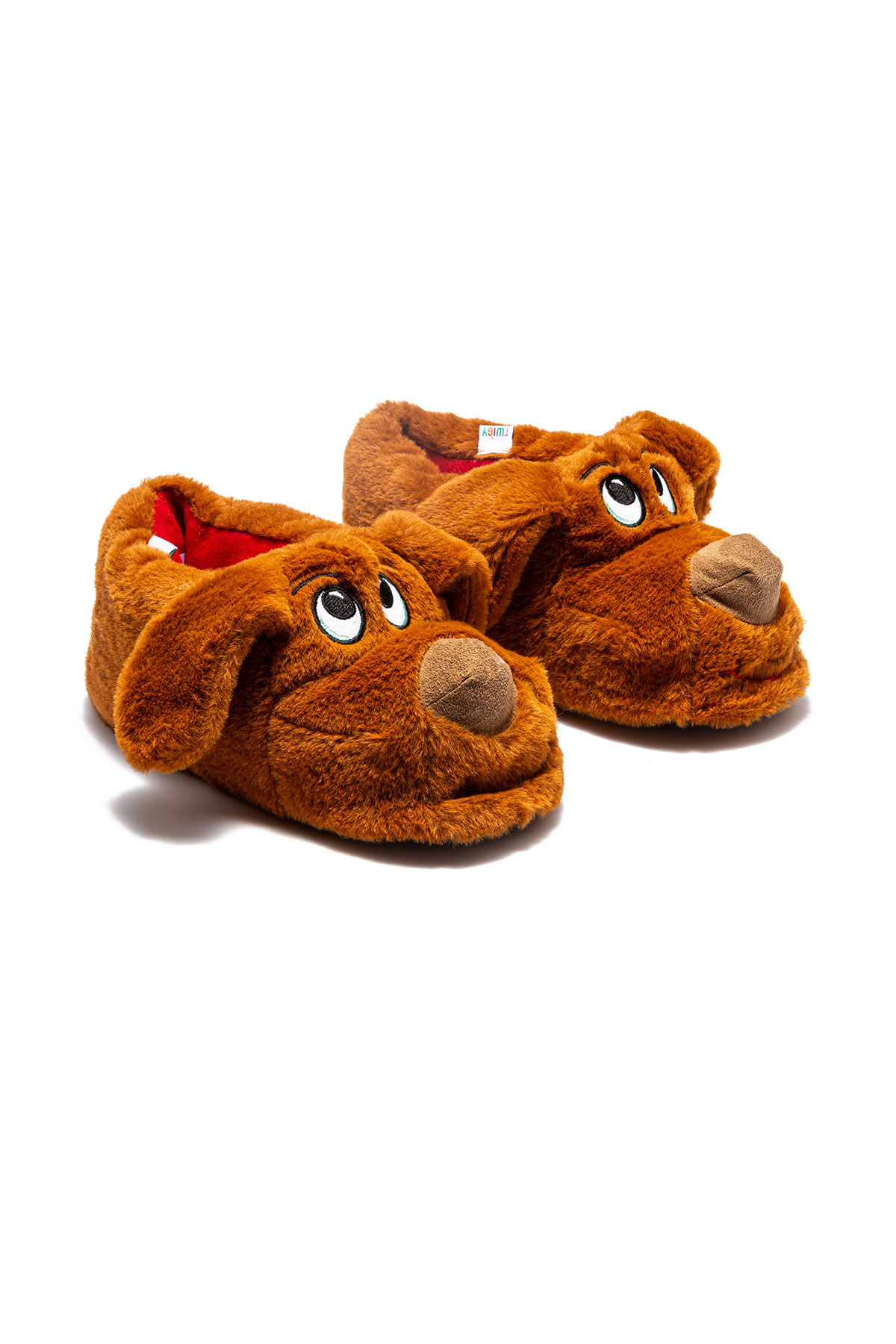 Twigy Karamel Kadın, Garson Boy Hayvanlı Panduf Kahverengi 36/41