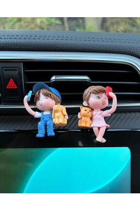 bilmel Selfie Yapan Sevimli Oturan Çift Araba İçi Biblo Aksesuar Torpido Süsü...