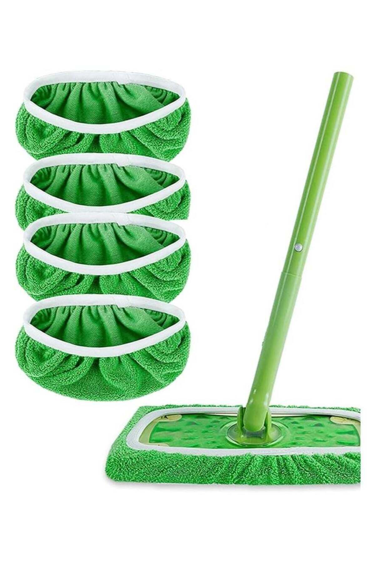 Generic-Reusable Mop Pads Floor, Sweeper Mopping Refills Household Cleaning Tools, Wet Mopping Cloths for W 1