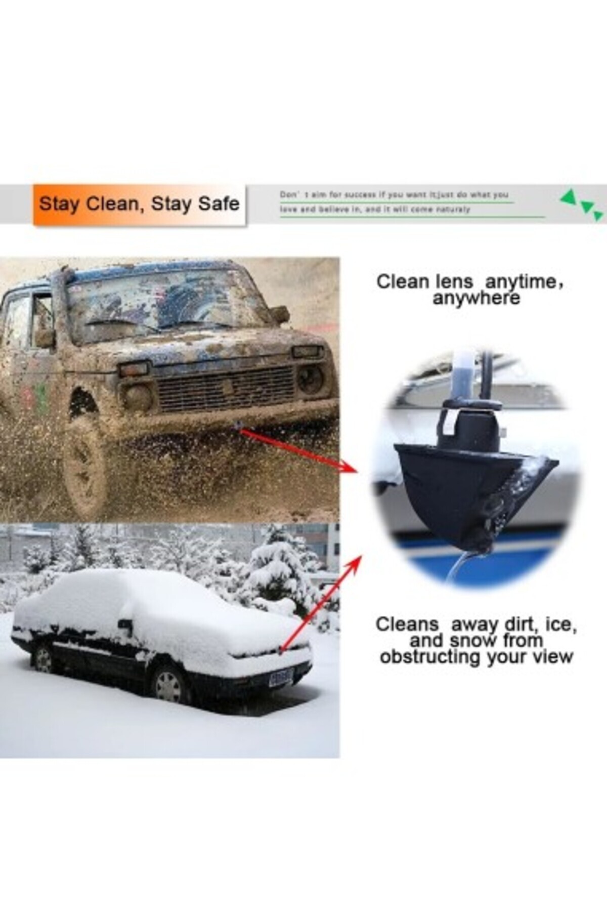 Xenon Bright-Rear/front camera with camera wash system 3