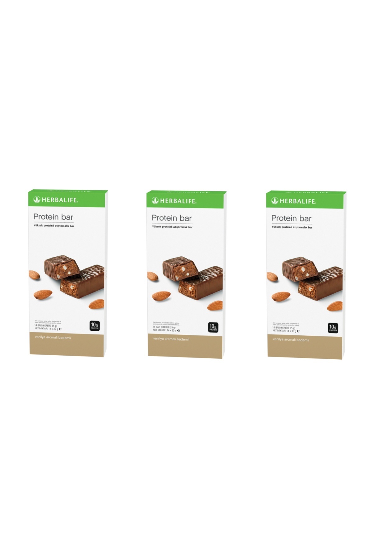 Herbalife 3 paket Vanilya Badem Aromalı Protein Bar 14’lü