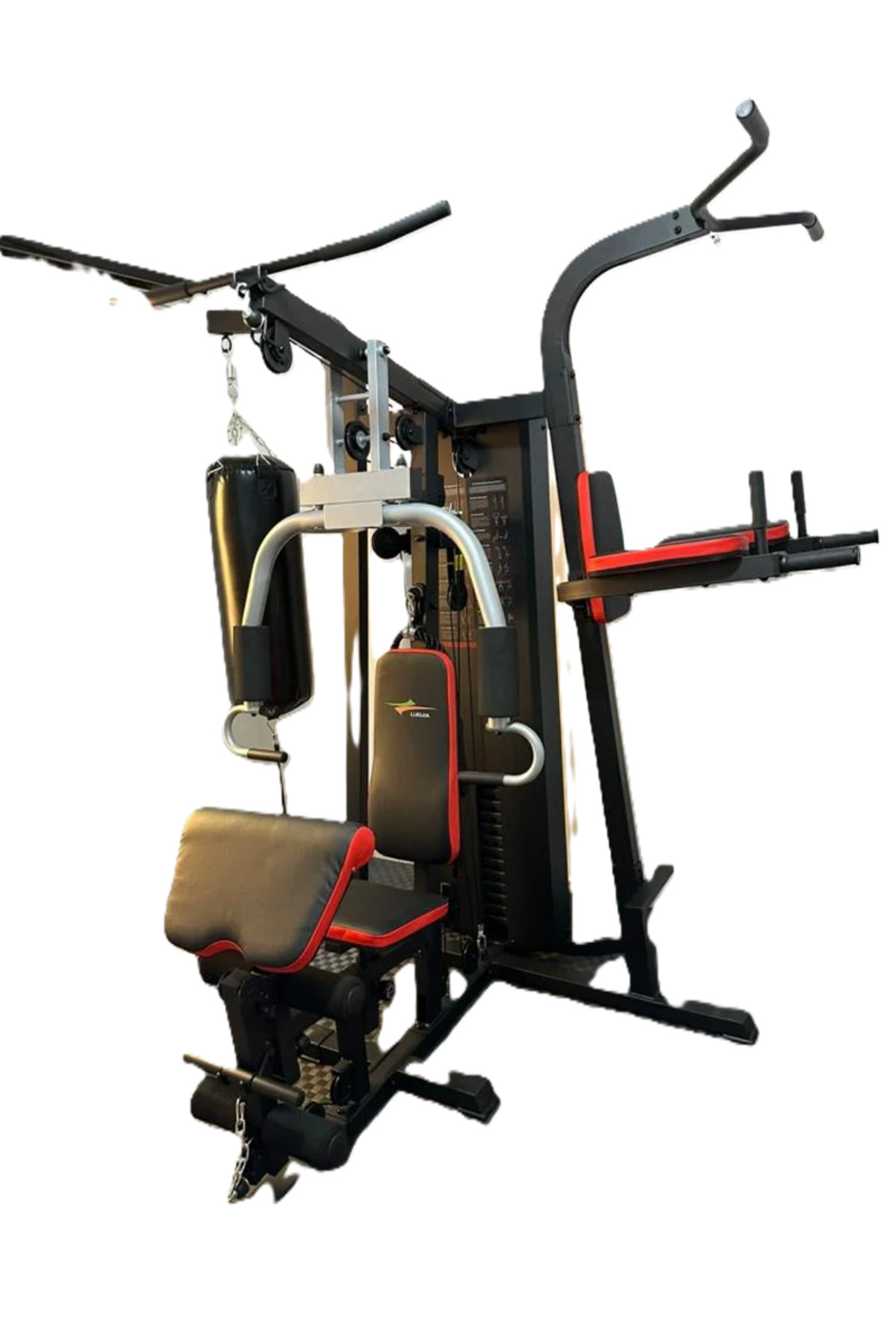 هوم جيم لتمارين لياقة بدنية وبناء عضلات مع 17 تمرين مختلف فولاذ قوي D03-01