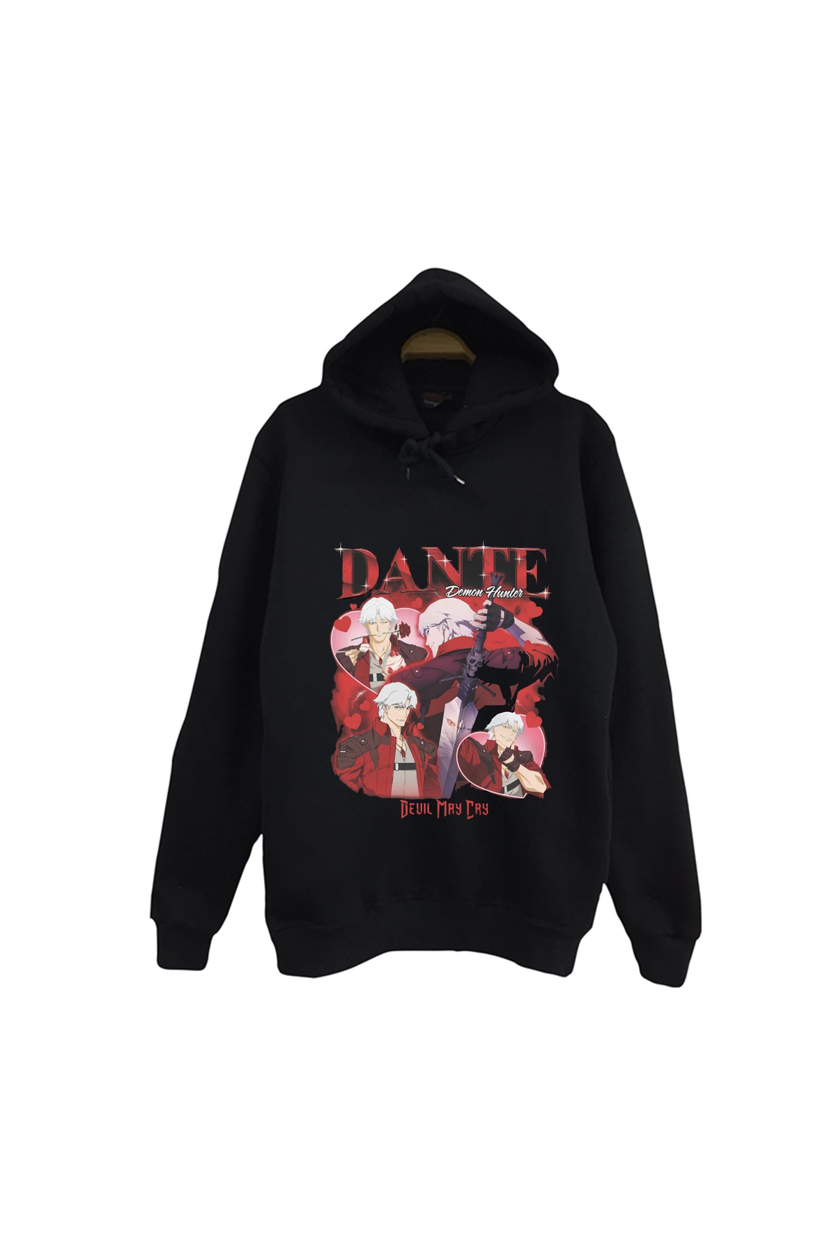 fame-stoned Devil May Cry Dante Anime Baskılı Unisex %100 Pamuk