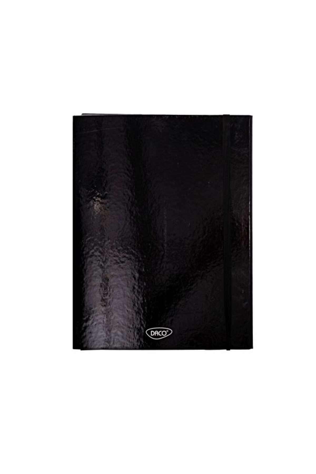 daço-Laminated Cardboard Folder, Color Black, Material Cardboard, Elastic Closure 1