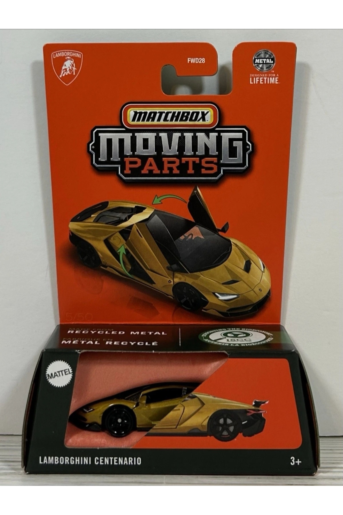 HOT WHEELS Matchbox Moving Parts 1/64 Lamborghini Centenario