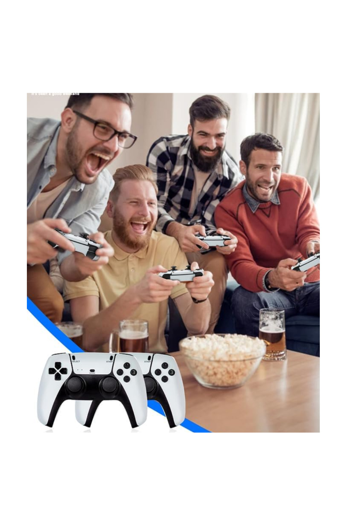 Generic-M8 Pro Wireless Game Console – Retro Arcade Home Video Console with 2.4G Controller & HD Graphics 6