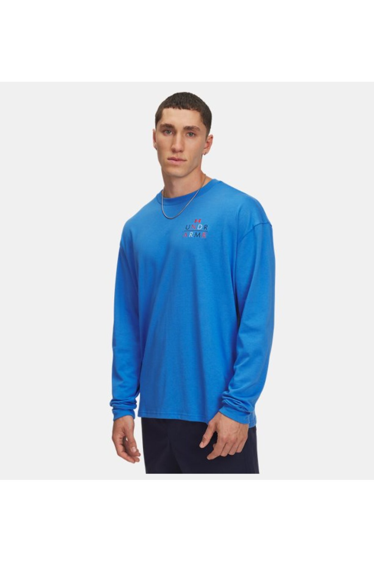 آندر آرمور تی‌شرت آستین بلند مردانه طرح UA Heavyweight Modern Sport Oversize کد 6004885-402