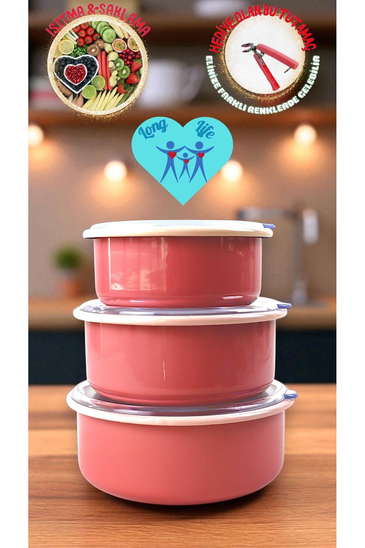 14 - 16 - 18 No Enamel Storage Box 3pcs