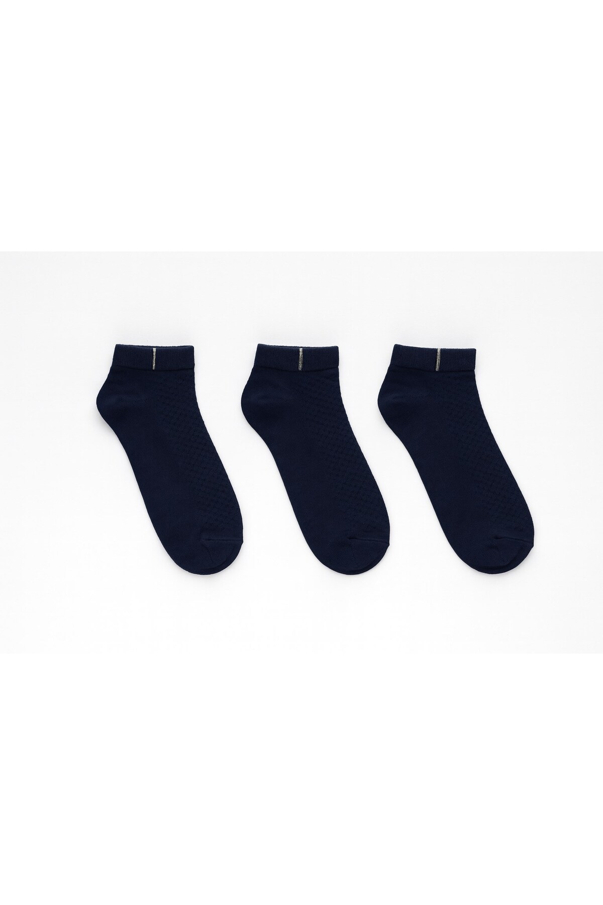 Plus Scorpion Erkek Pamuklu Sneaker Çorap 3’lü Paket, 40-44 Numara, Mavi / Gri / Yeşil, Nefes Ala görsel 2