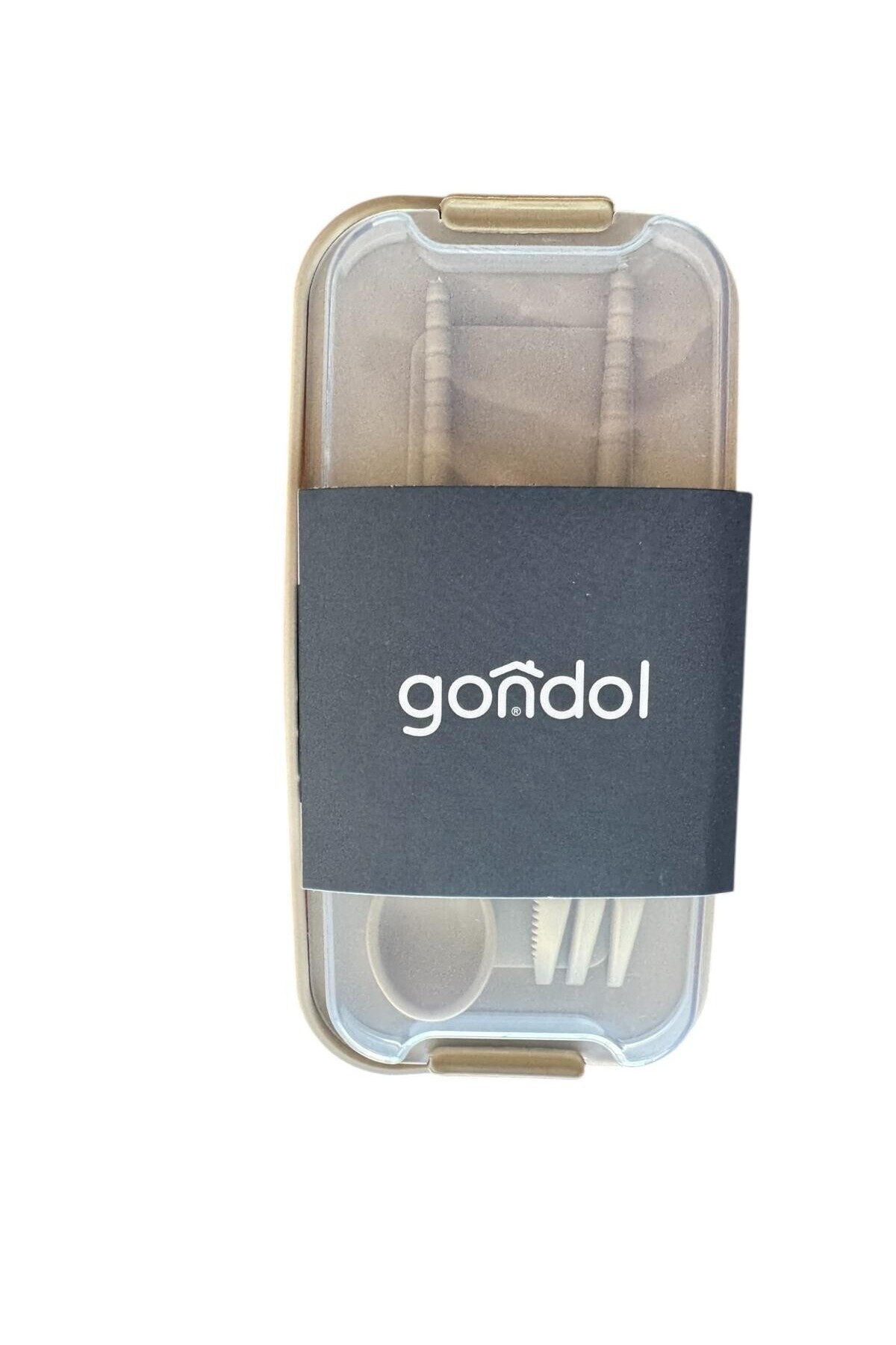 Tatlı Sebep-Gondol Layer Lunch Box Locked Layered Lunch Box with Fork and Spoon 5