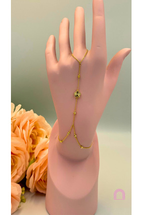 Moond Accessories Çelik Yonca Model Gold Şahmeran