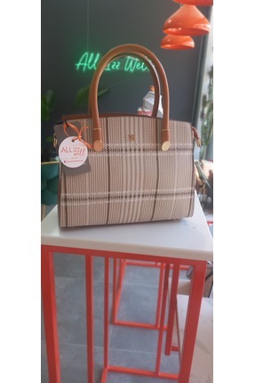 KRISTE BELL bej-kahve kadın çanta