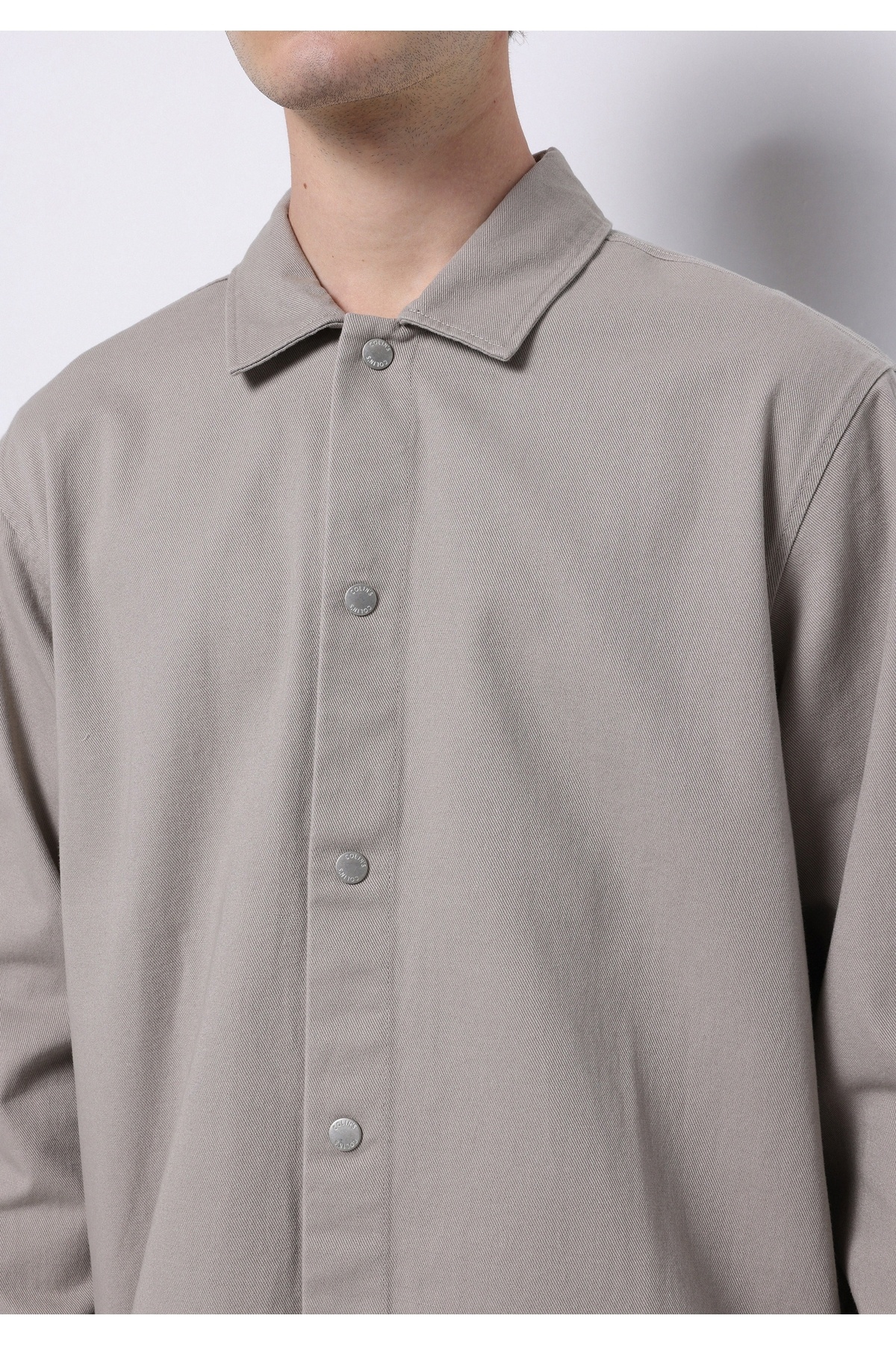 Colin's-Crop Fit Men's Beige Shacket 4